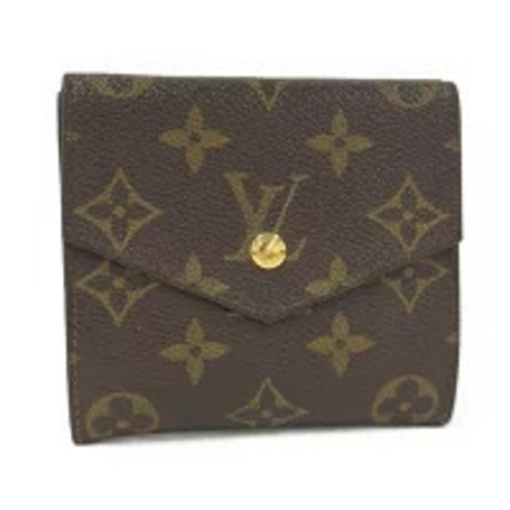 LOUIS VUITTON Portemonnaie Billet Carte Credit Bi fold Wallet Monogram Brown
